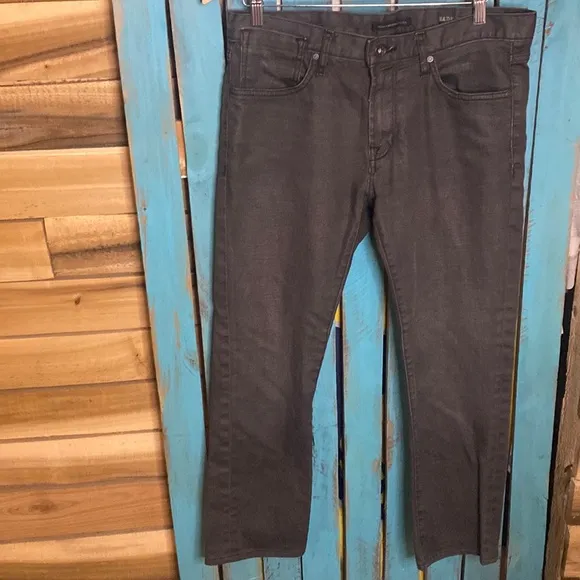 John Varvatos black Bowery Slim Straight black jeans size 32x28 Made in USA
