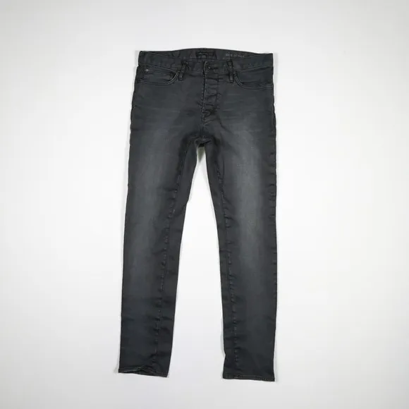John Varvatos Men's Straight Jeans Size:34 Black