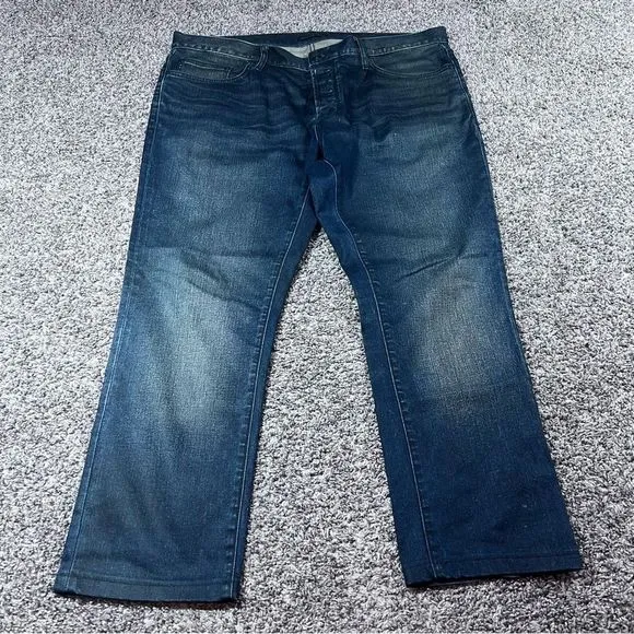 John Varvatos Wight Skinny Button Fly Denim Dark Wash Mens Size 38x28