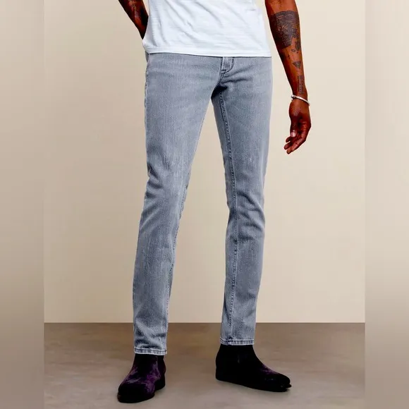 John Varvatos Wight Skinny Fit Jean in Pete Wash
