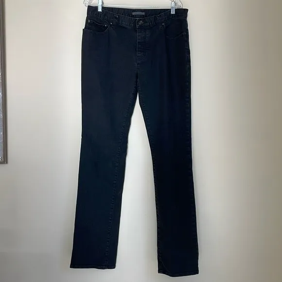 John Varvatos Black Denim Jeans Size 37 Long
