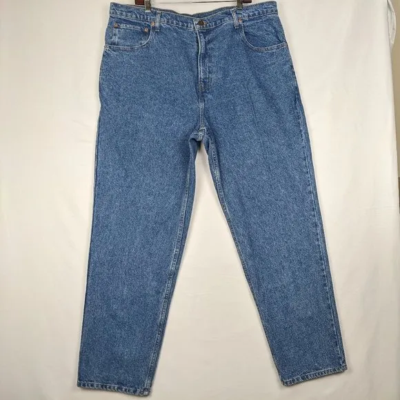 Jordache Mens Made in Mexico 100% Cotton Straight Leg Loose Fit Jeans ~ 42 x 32
          
      NWT