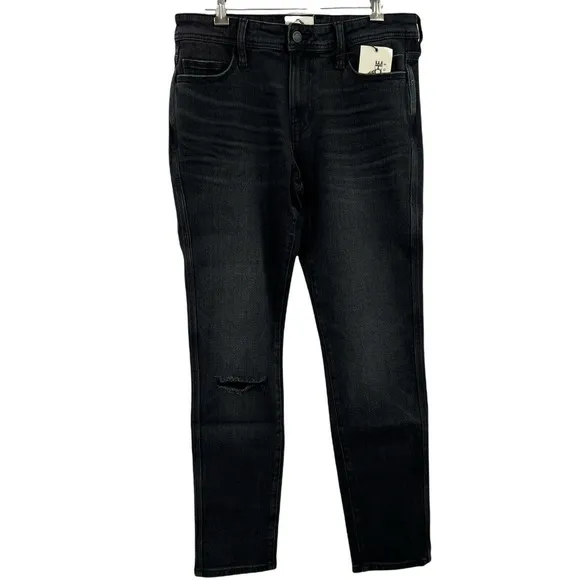 Jordache Vintage Athletic Slim Brad Black Denim Jean Size 30 X 32 New
          
      NWT