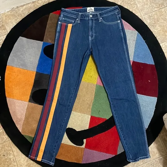 jordache striped jeans/ size 32 waist