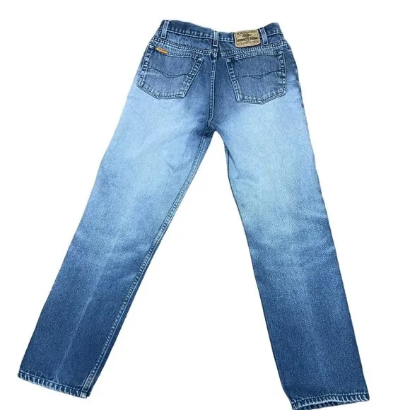 Jordache Jeans Mens Straight Leg Tapered Faded Blue Denim Cotton 32x32