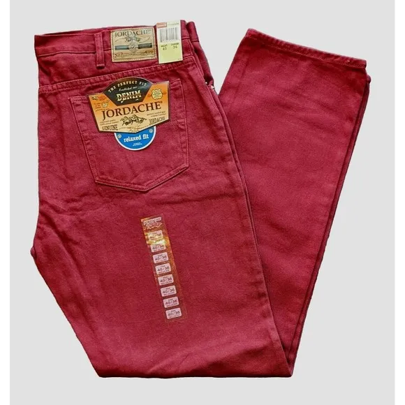 Vintage Y2K Red Jordache Relaxed Fit Denim Jeans Men's 40x36/35 NWT Deadstock
          
      NWT