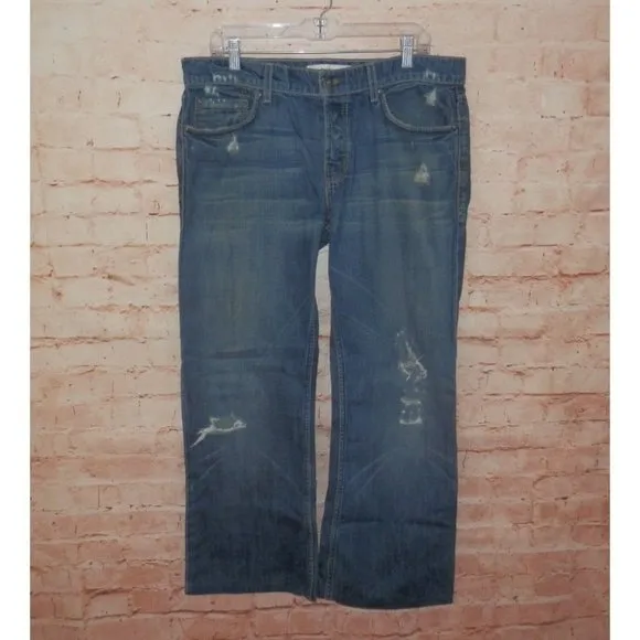 Juicy Couture Jeans Men's Size 36 Hemmed Cuff Distressed USA Jeans Pants 2282
