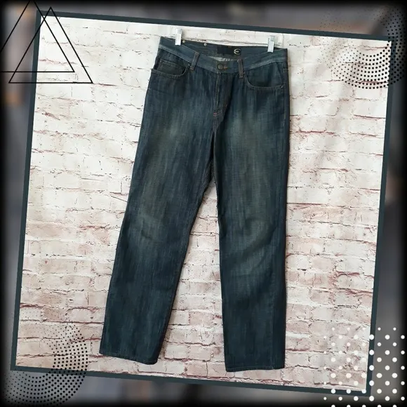 Just Cavalli Men's Straight Leg Button Fly Jeans
