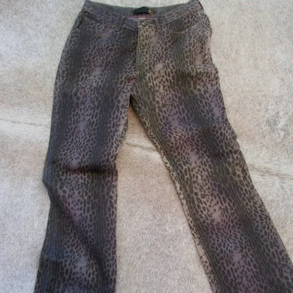 NWOT - Just Cavalli Men's Over dye Ocelot Jean