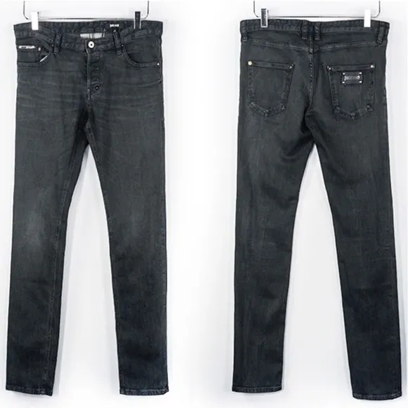 Just Cavalli Men's Slim Fit Button Front Jeans 29