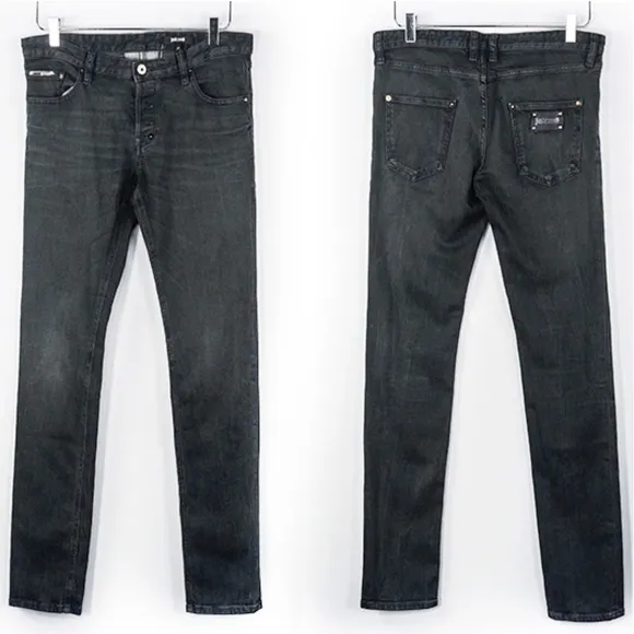 Just Cavalli Men's Slim Fit Button Front Jeans 29