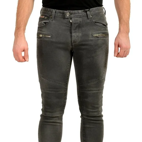 Just Cavalli Men's Gray 5 Pockets Straight Leg Jeans US 32 IT 48
              
      NWT