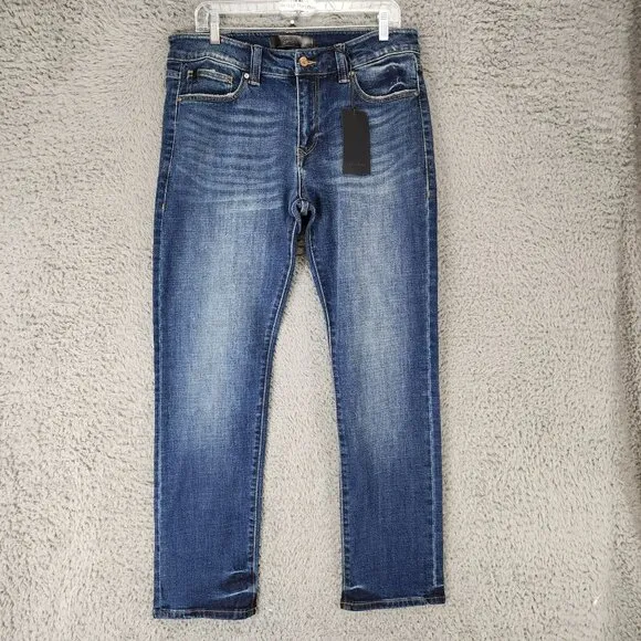 Kancan Jeans Mens 33x32 Blue Liam Slim Straight Stretch Mid Rise KM1002RST *NWT*
              
      NWT