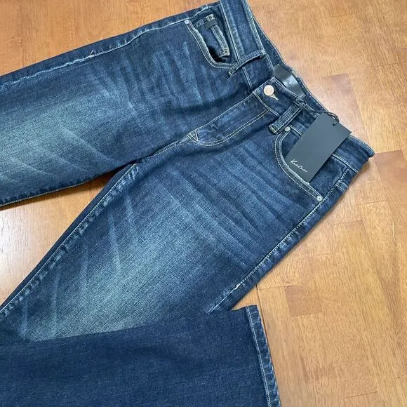 NWT Kancan Mens Jeans Size 30 Blue Distressed Straight Leg Dark Wash Denim
              
      NWT