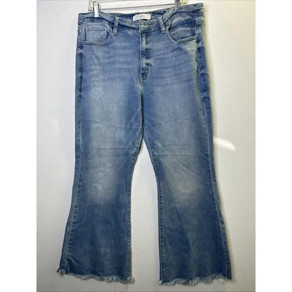 KanCan Signature Denim Bootcut Jeans Light Blue Mid Rise Women's Size 36