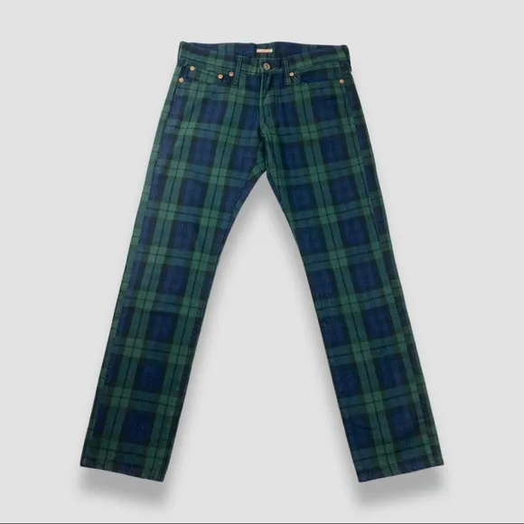 KAPITAL plaid skinny jeans