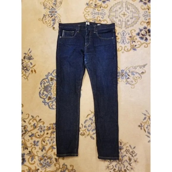 Hiroshi Kato 33 The Scissors Slim Tapered Jeans Indigo Raw Selvedge USA 36x31