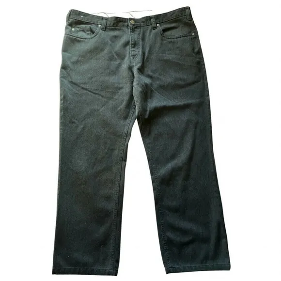 Kenneth Cole Jeans Mens 40X30 Black Denim Straight Leg Adult Casual