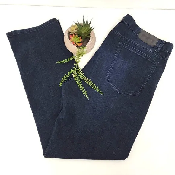 Kenneth Cole GLOFZE Dark Blue Wash Denim Jeans Size 40