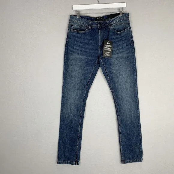 Kenneth Cole Mens Jeans 30x32 Blue Slim Fit Sustainable Denim Stretch Dark
          
      NWT
