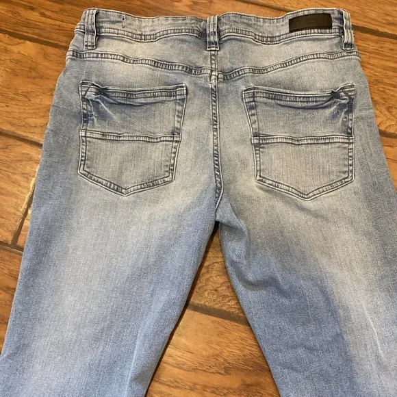 Kenneth Cole Jeans Mens Size 33x30 Slim Fit Straight Leg Denim Dark Wash