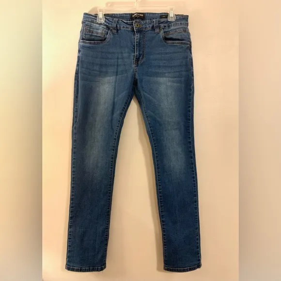 Kenneth Cole SLIM- FIT RECYCLED STRETCH DENIM JEANS