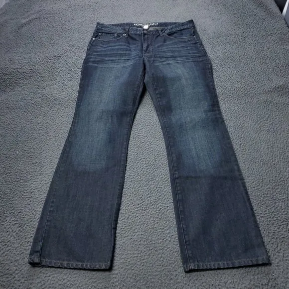 Kenneth Cole Select Denim Jeans Cotton Blue Mens Size 35 x32
