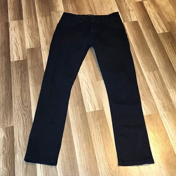 KENNETH Cole Black Rinse Straight Leg Jeans Size Men's 32x32