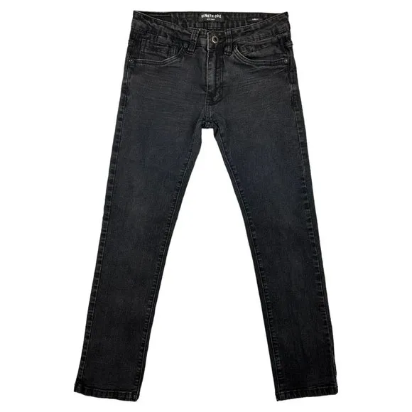 Kenneth Cole Slim Fit Skinny Stretch Black Denim Stretch Jeans Pants Men's 29x30