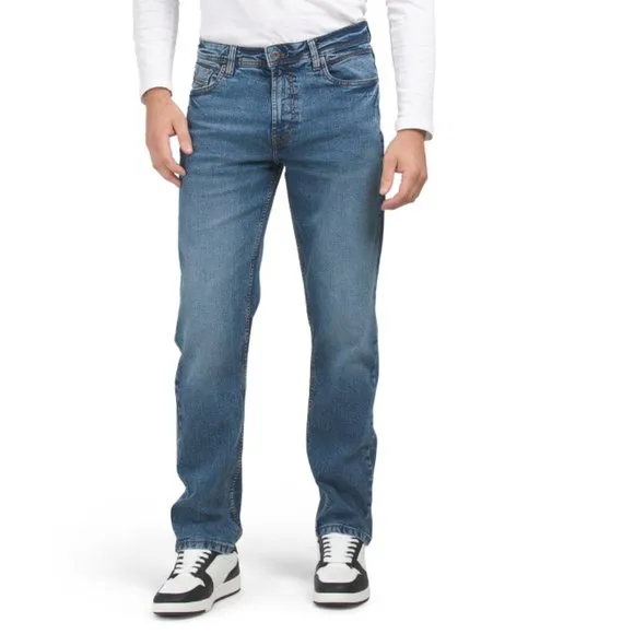 KENNETH COLE Skipper Unbelted Athletic Fit Stretch Denim Jeans
          
      Boutique