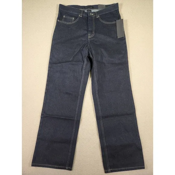 Kenneth Cole Jeans Mens 32x30 Straight Leg Mid Rise Denim Cotton Blue NWT 5
          
      NWT