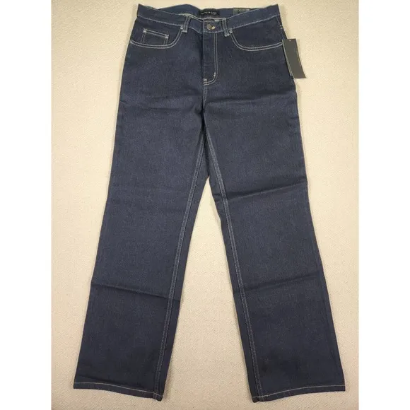 Kenneth Cole Jeans Mens 32x30 Straight Leg Mid Rise Denim Cotton Blue NWT 3
          
      NWT