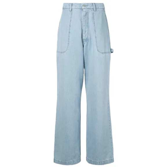 KENZO Wide Leg Jeans, Blue Light Wash
          
      NWT