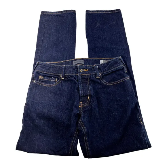 Kill City Jean Mod Cut Button Fly Mod Fit Straight Leg Indigo Blue 30W