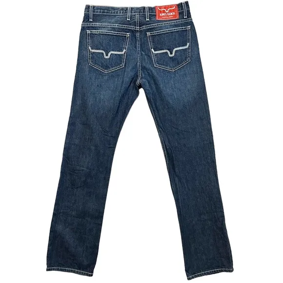 Kimes Ranch Thomas Denim Jeans Mid-Low Rise Straight Boot Leg Men’s 31/32