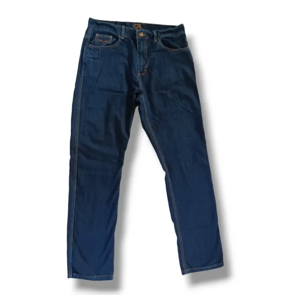Kimes Ranch Cal Jeans Straight Leg Dark Wash 100% Cotton Western Size 38x36