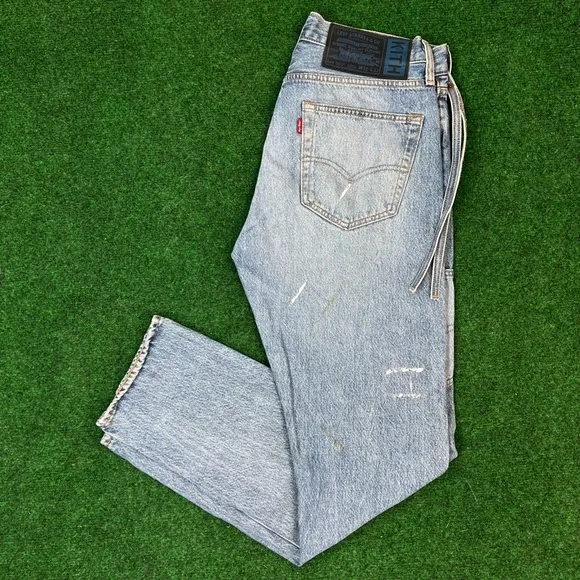 Kith X Levi’s Mitchell’s Paint Splatter 501 Denim Medium Blue Size 32x32