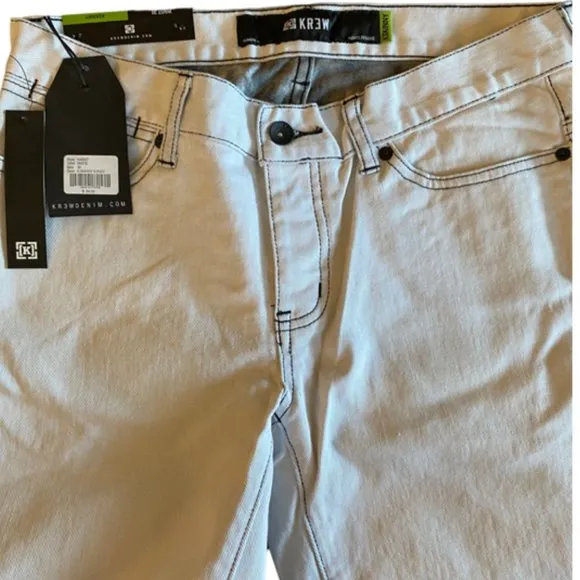 KR3W K Skinny 5 Pocket Extra Slim Fit Jeans - White [30]
          
      Boutique