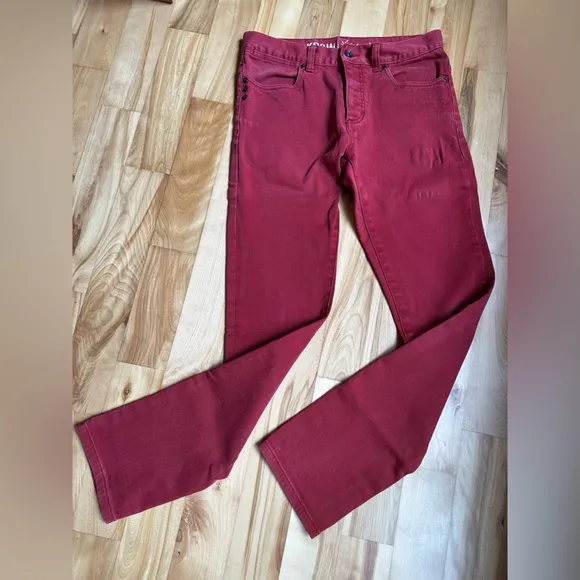 KR3W - KSkinny red jeans - vintage wash - men’s 31