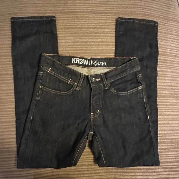 Kr3w slim buttonfly jeans 28