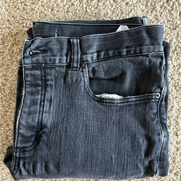 Men's Skinny Black Jeans - KR3W (36x30)