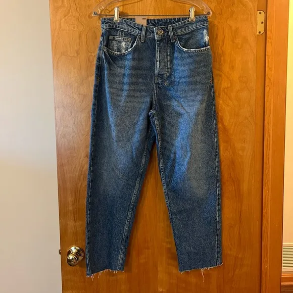 Ksubi Blue Denim Mens Designer Jeans Bullet Crop Blazed No Hem NWT Size 29
          
      NWT