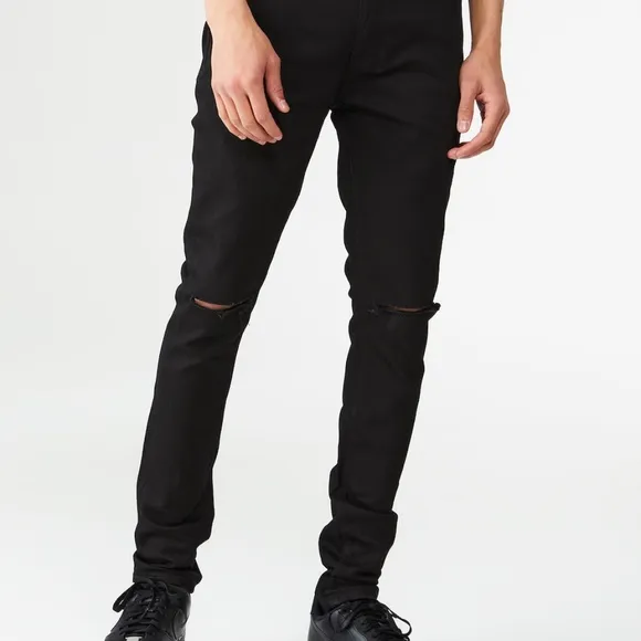 Ksubi Van Winkle Ace Black Slice 001 Black Skinny Jeans Size 32
