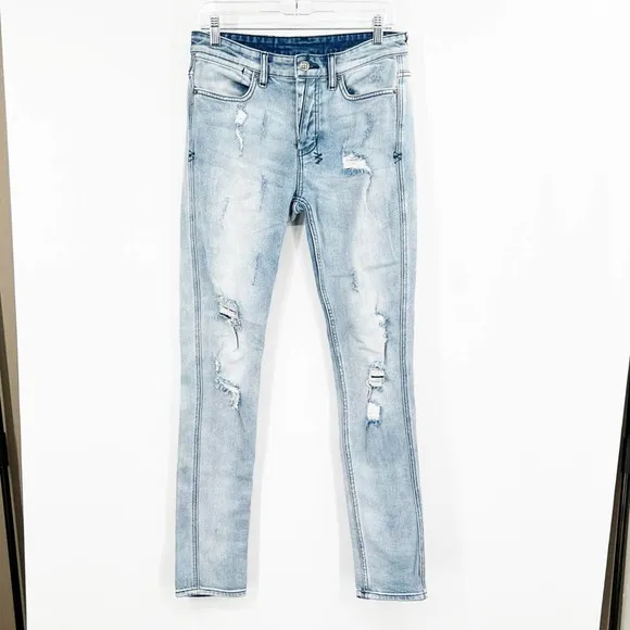 Ksubi Van Winkle Trashed Dreams Button Fly Jeans