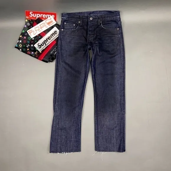 Early ksubi Jeans Overdye Black Blue Luxury Japanese Designer Streetwear Denim