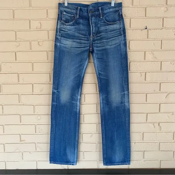 Kuro graphite Jeans sz 31 X 32 Japan KURO Okayama Japan distressed designer