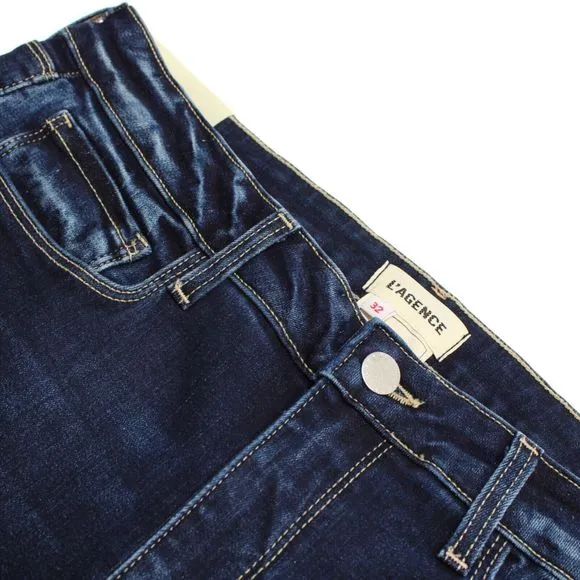 L'Agence NWT Jeans Size 32 US High Rise Skinny Marguerite Blue Cotton Blend
          
      NWT