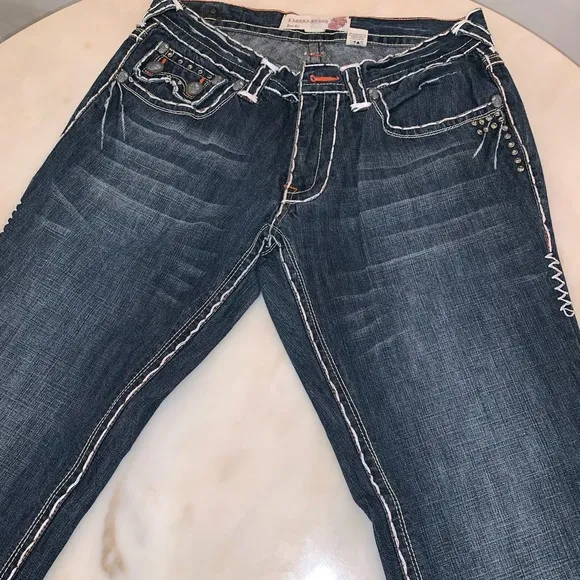 Men’s Laguna Beach bootcut jeans with rhinestones