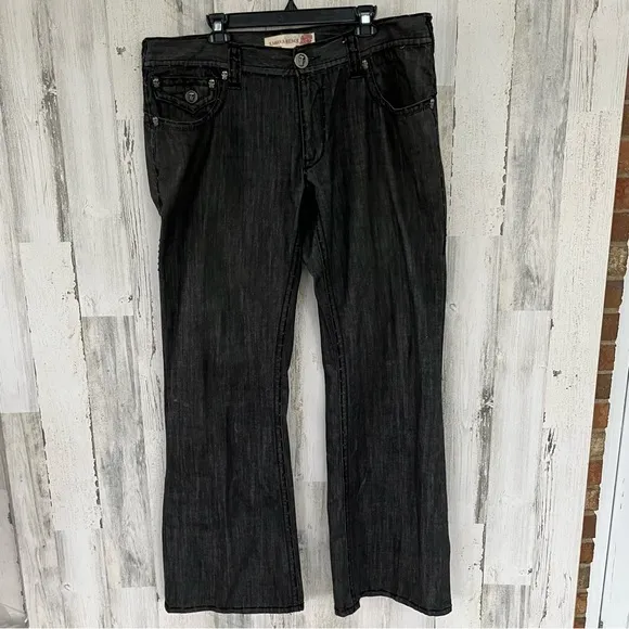 Laguna Beach Vintage Men’s Black Denim Skull Jeans Size 40X35