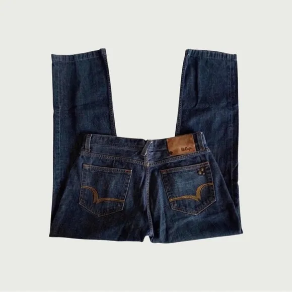 Dark Wash Brass Studded Jeans